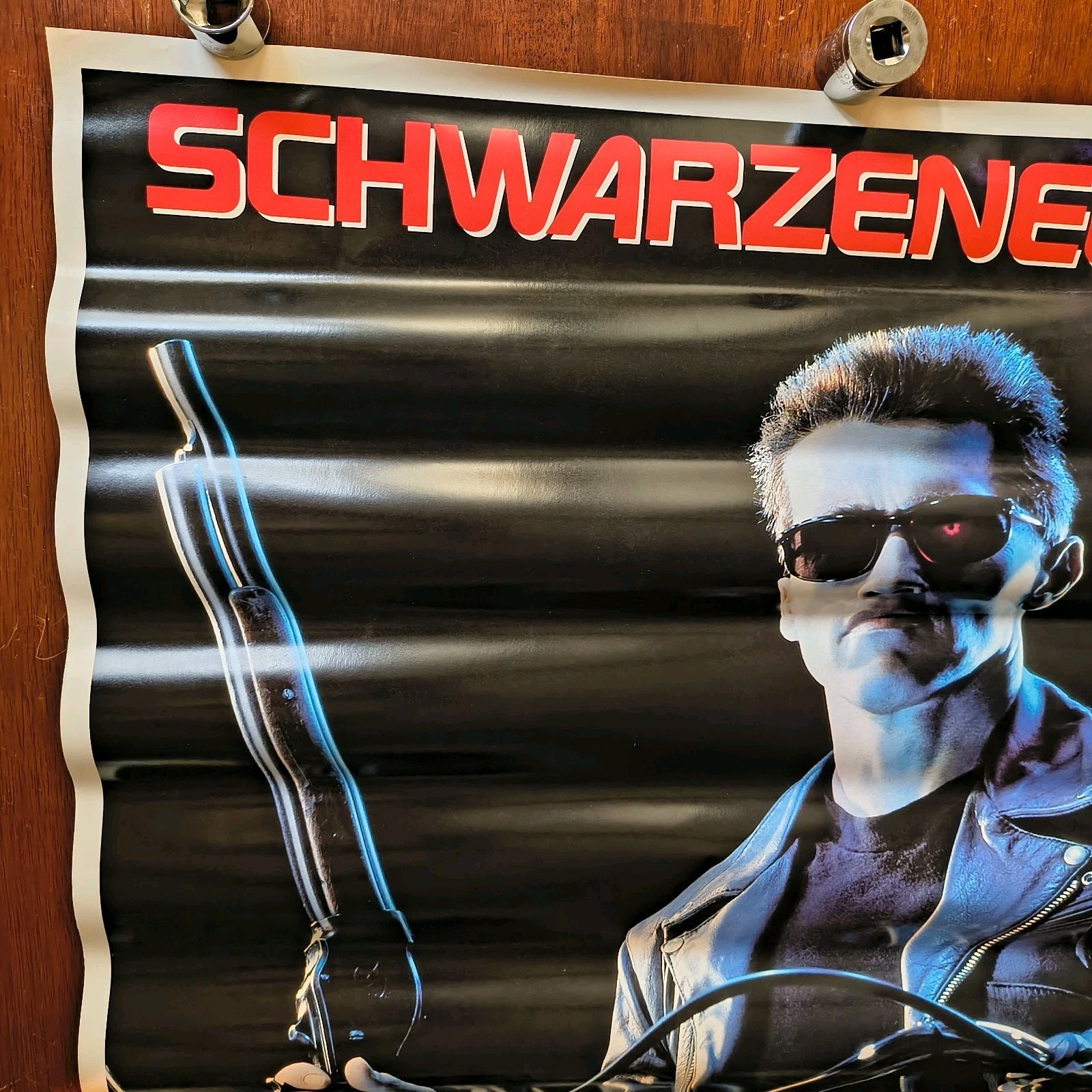 Terminator 2 Judgment Day (1991) Original Video Store Movie Poster 26×40 Schwarz