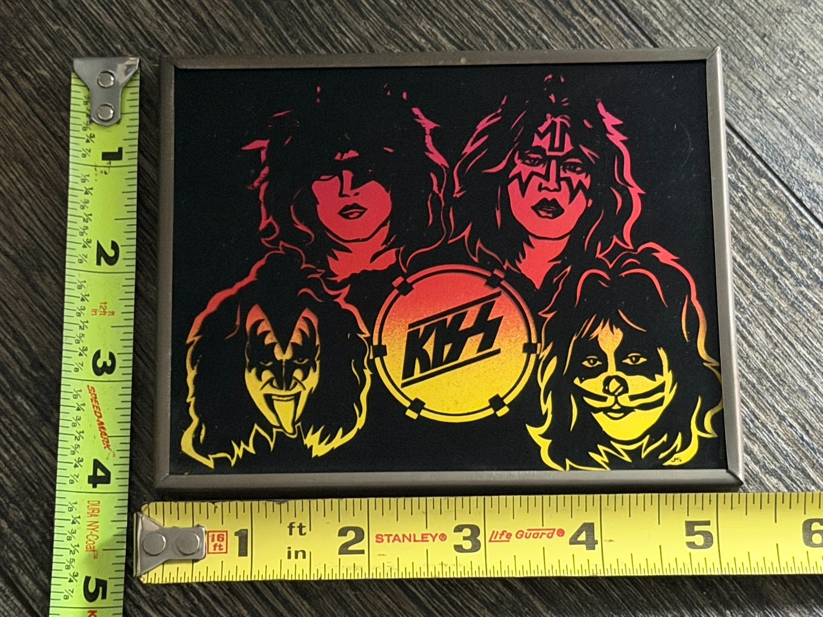 KISS Mirror Carnival Boardwalk Faces 4×5 Vintage Kiss Memorabilia Aucoin Era B