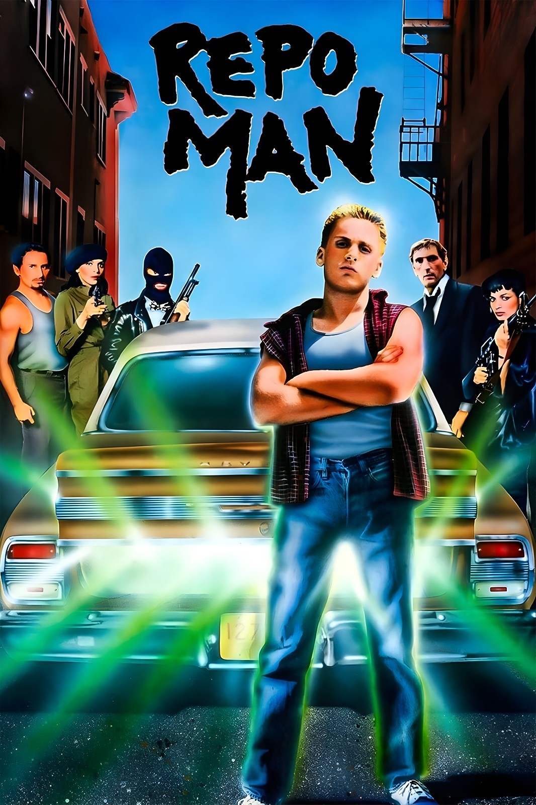 REPO MAN 1984 Emilio Estevez Movie Poster Wall Art Sci-Fi A