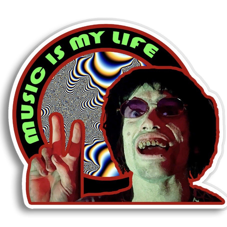 Horror Movie Chop Top Music is my Life Vinyl Decal Sticker Texas Chainsaw
