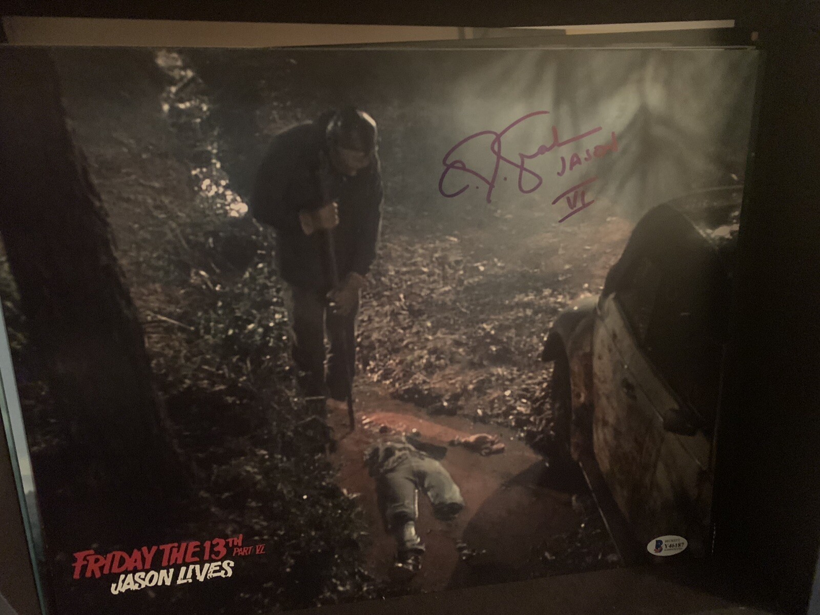Beckett certified signed 11×14 photo Friday The 13th Jason Lives CJ Graham
