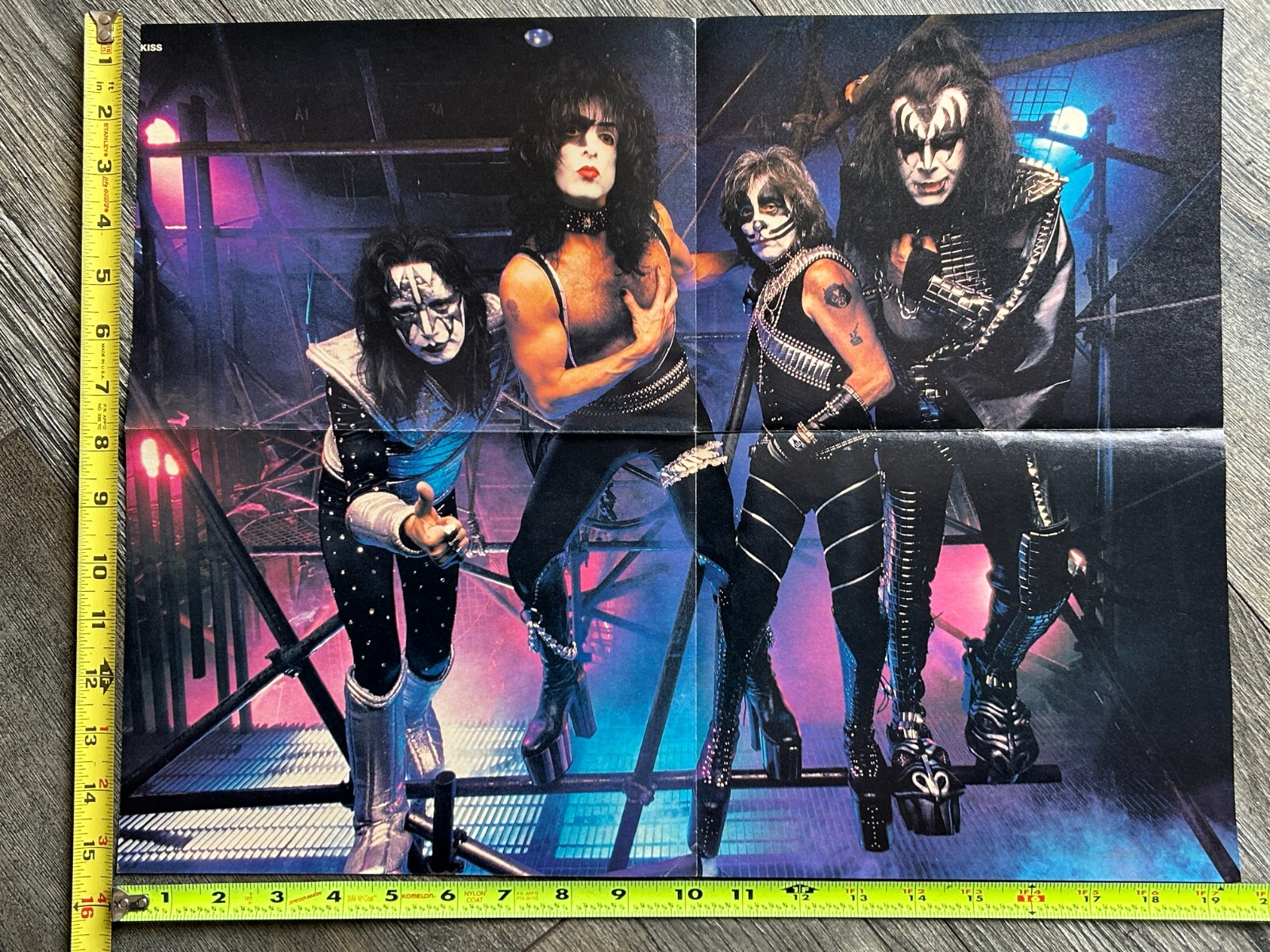 KISS Poster Centerfold Alive Worldwide Reunion Tour 1996 Vintage Kiss 15×19