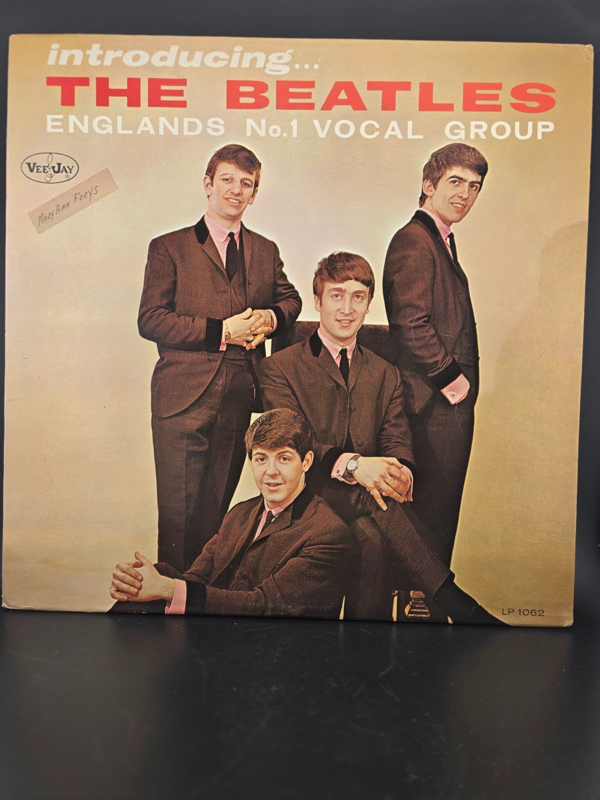 Beatles Introducing Vee Jay LP 1062 Mono Column Back VG+ Vinyl VG Cover ’64 Rare