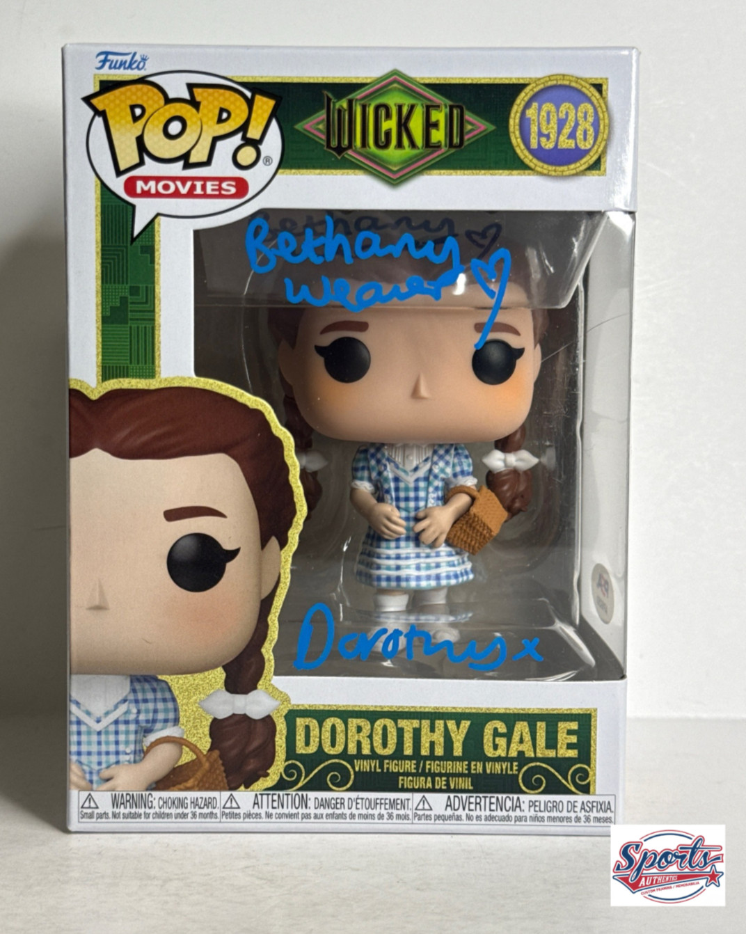 Bethany Weaver Signed Wicked Dorothy Gale Funko #1928 PSA AP89253
