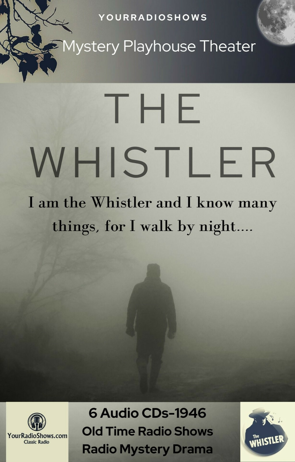 The Whistler Radio Collection-6 Audio CDs-1946 Mystery Drama-Old Time Radio Show