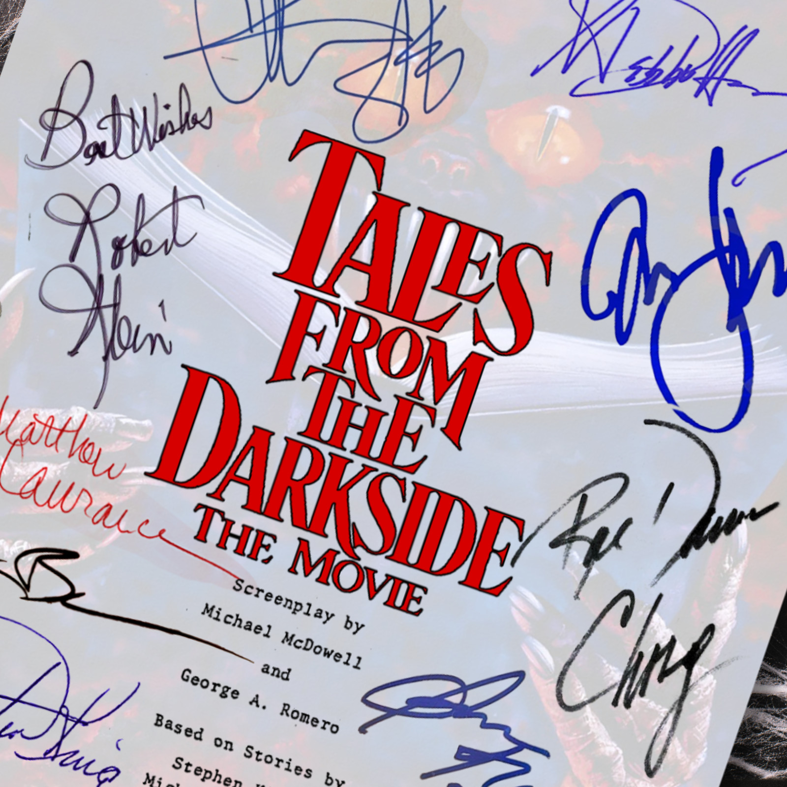 Tales From the Darkside the Movie Script Signed Autograph Reprints 123 Pages