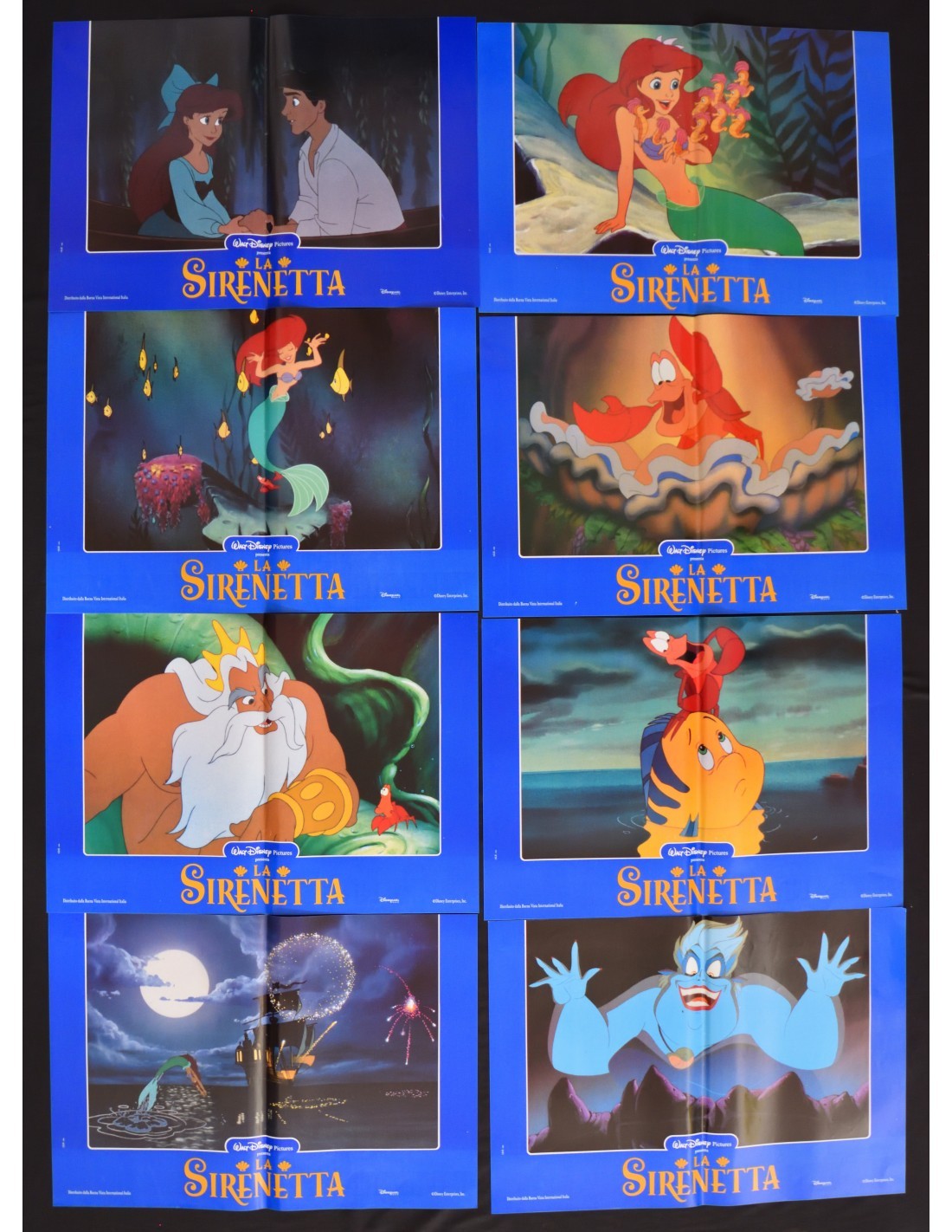 Photo Cards LA SIRENETTA Disney The Little Mermaid Animation F40