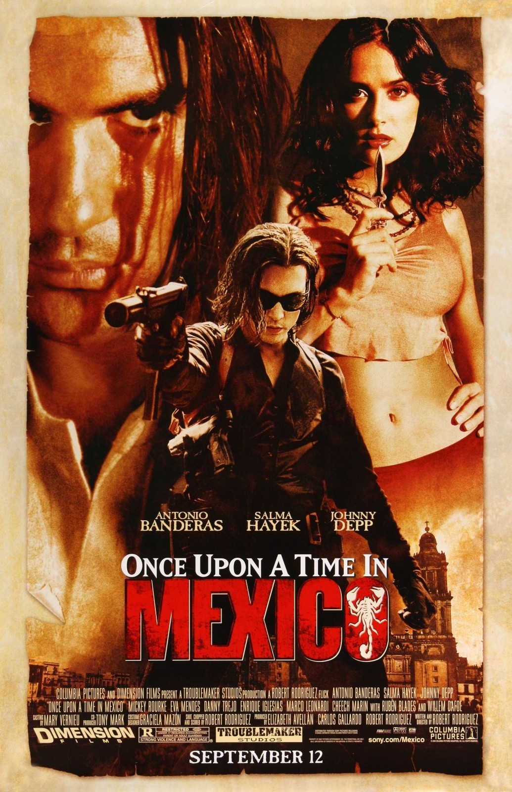 Once Upon A Time In Mexico movie poster – 11 x 17 inches – Johnny Depp