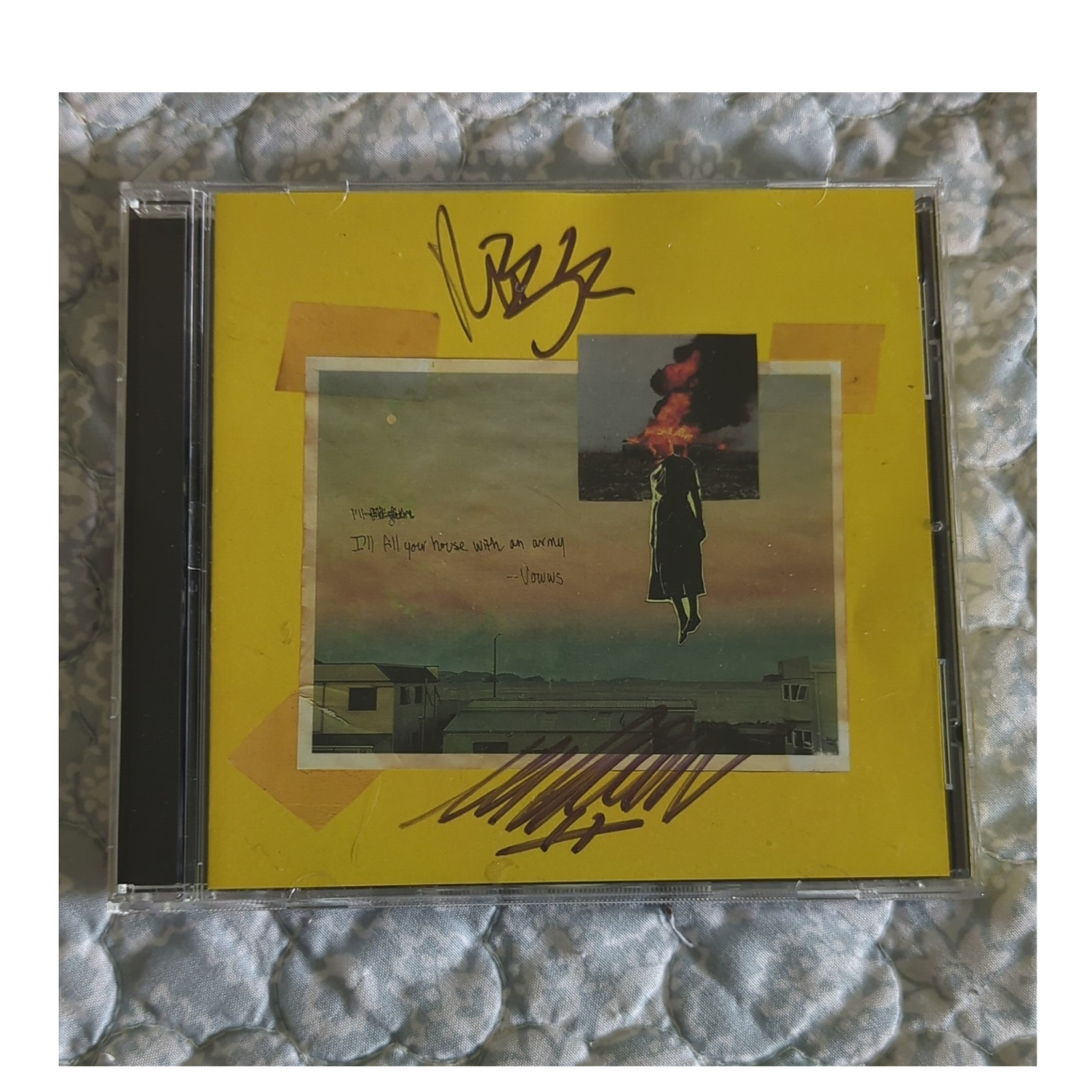 VOWWS Signed Autographed CD Out Of Line Music Yellow Cover Original CD & Booklet