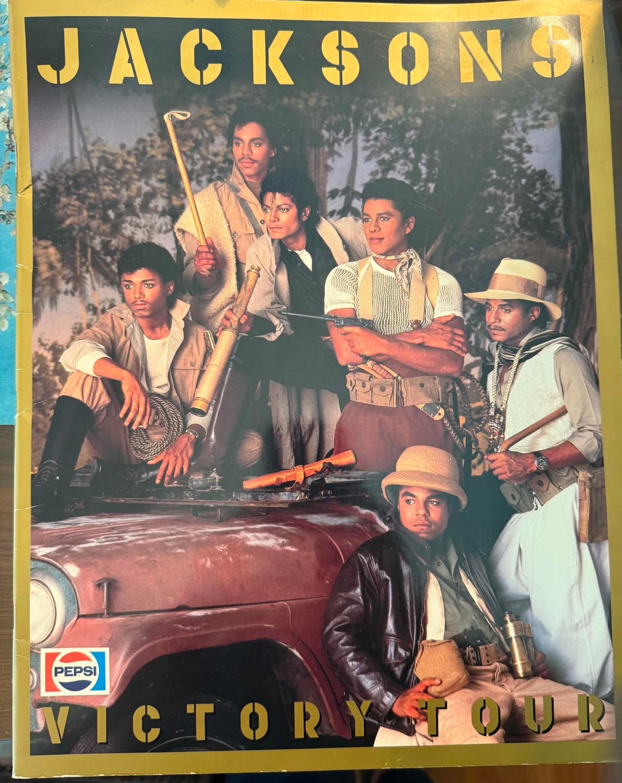 1984 The Jacksons Victory Tour Concert Program Book Michael Jackson (Rare)