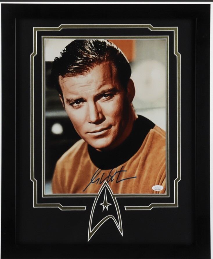 William Shatner Signed Star Trek 18×22 Custom Framed Photo JSA COA Autograph