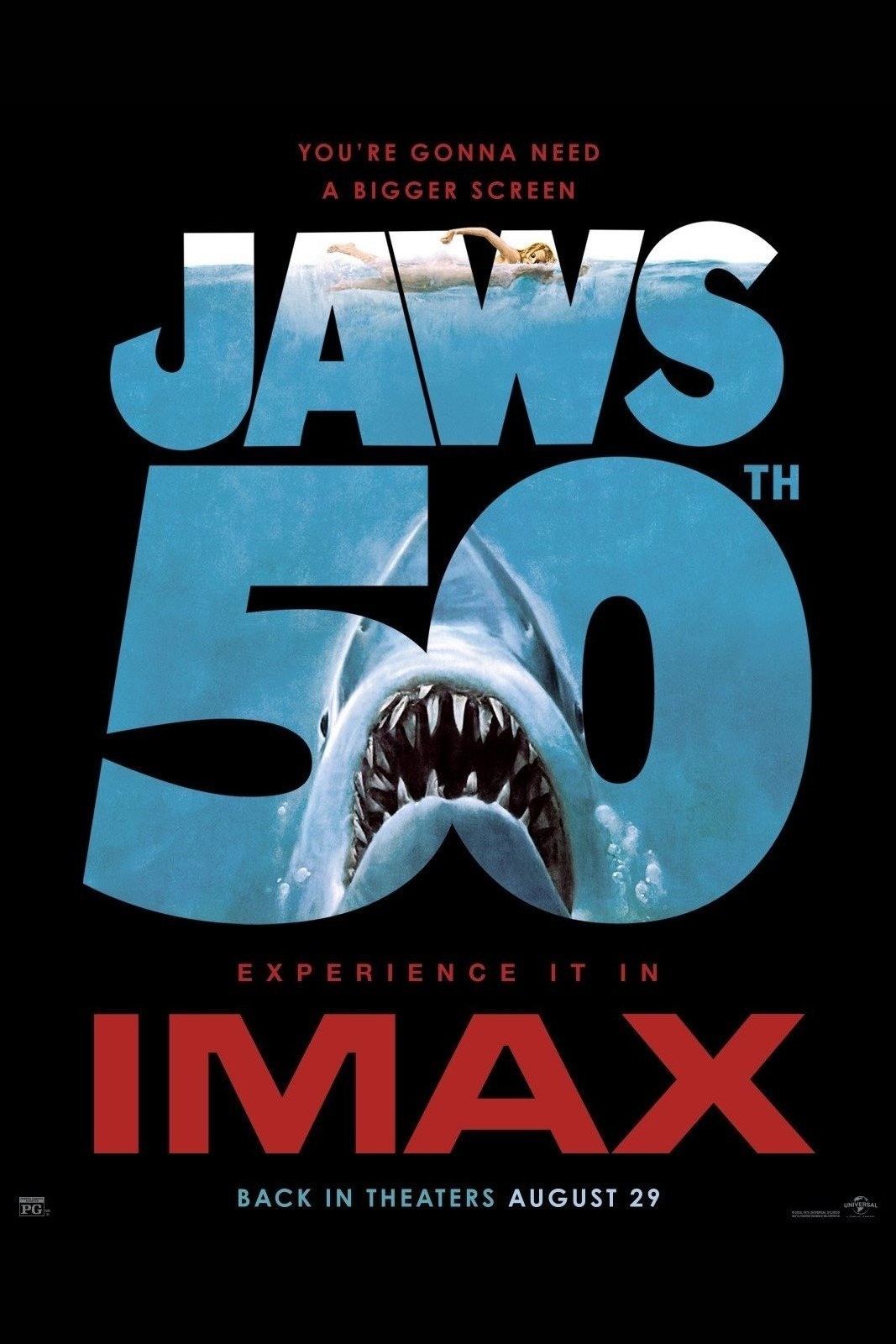 1975 Jaws 50th Movie Poster 11X17 Martin Brody Quint Great White Shark 🦈🍿