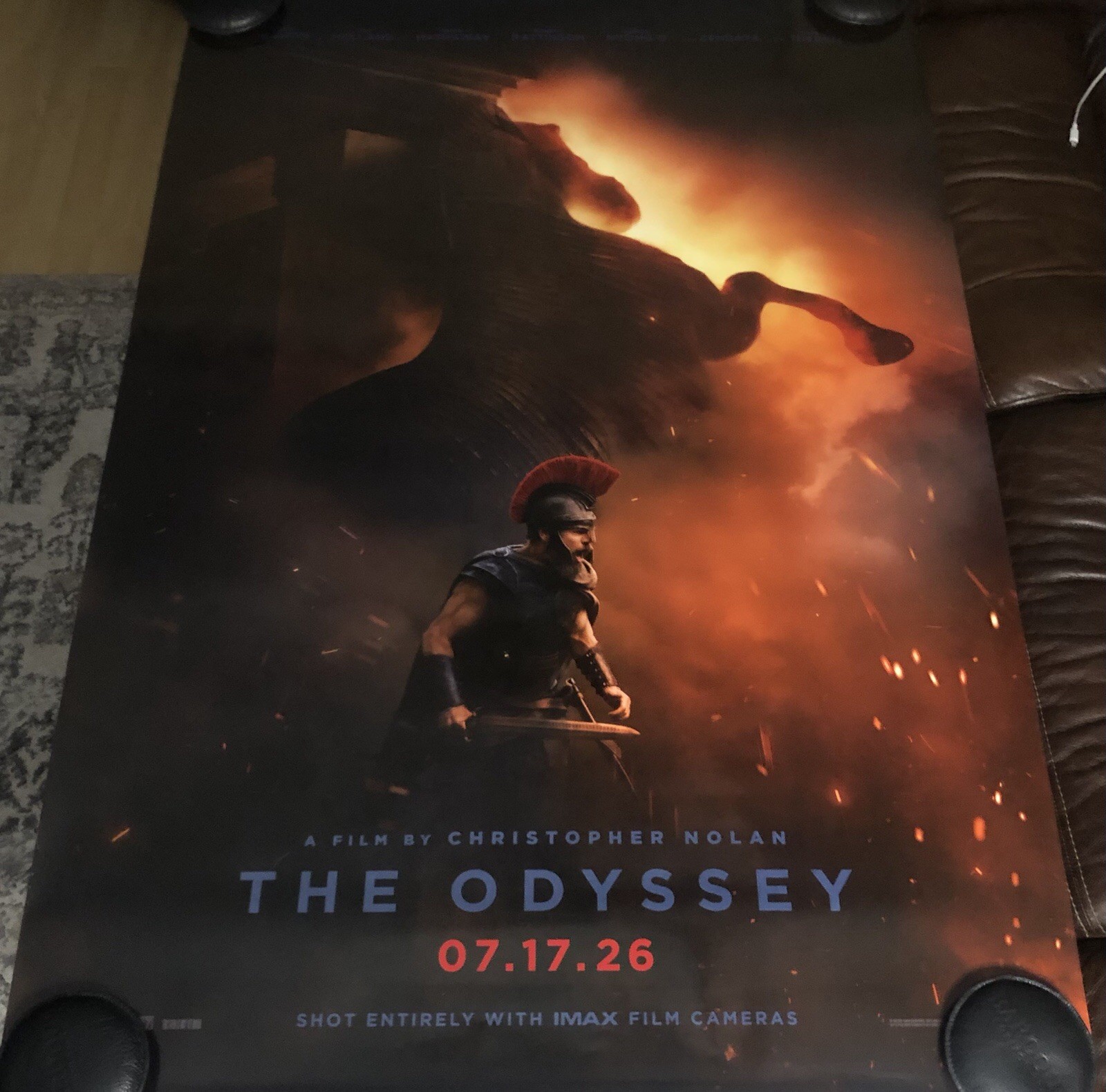 THE ODYSSEY Original DS Double Sided 27×40 Movie Poster EXC Christopher Nolan
