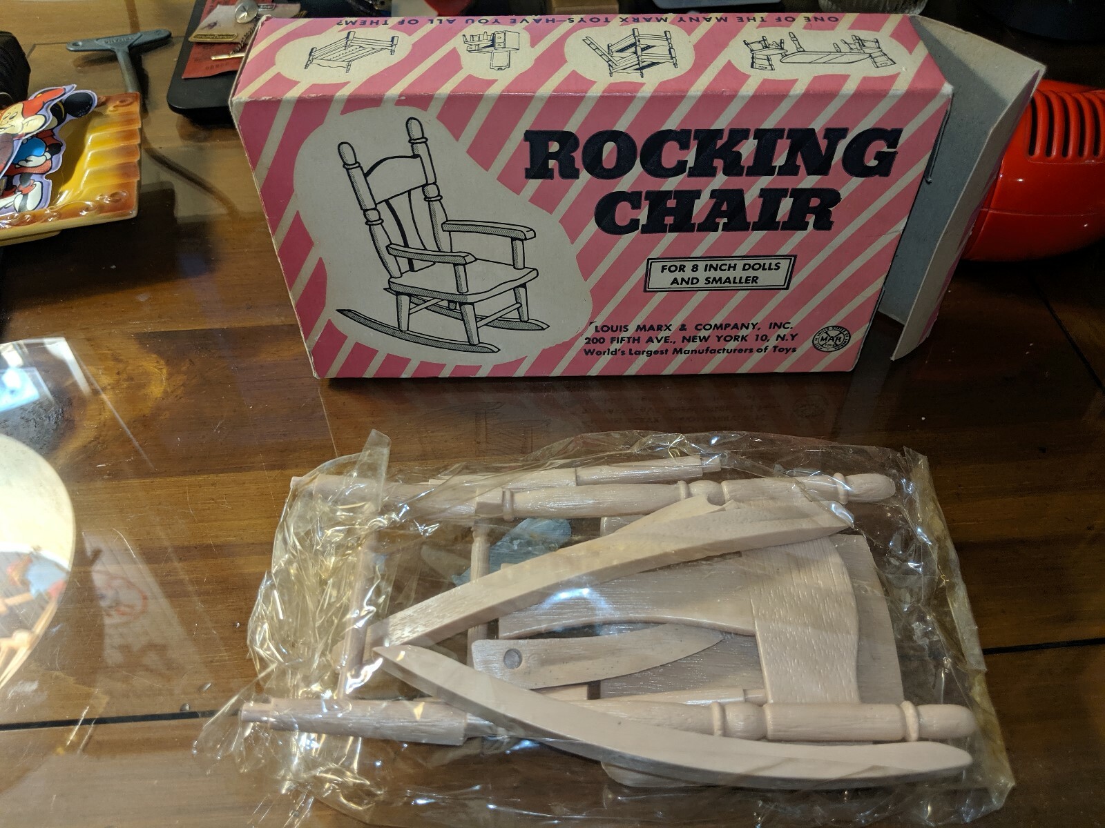 Marx unassembled NIB Rocking Chair KIT for 8 inch or smaller dolls RARE HTF