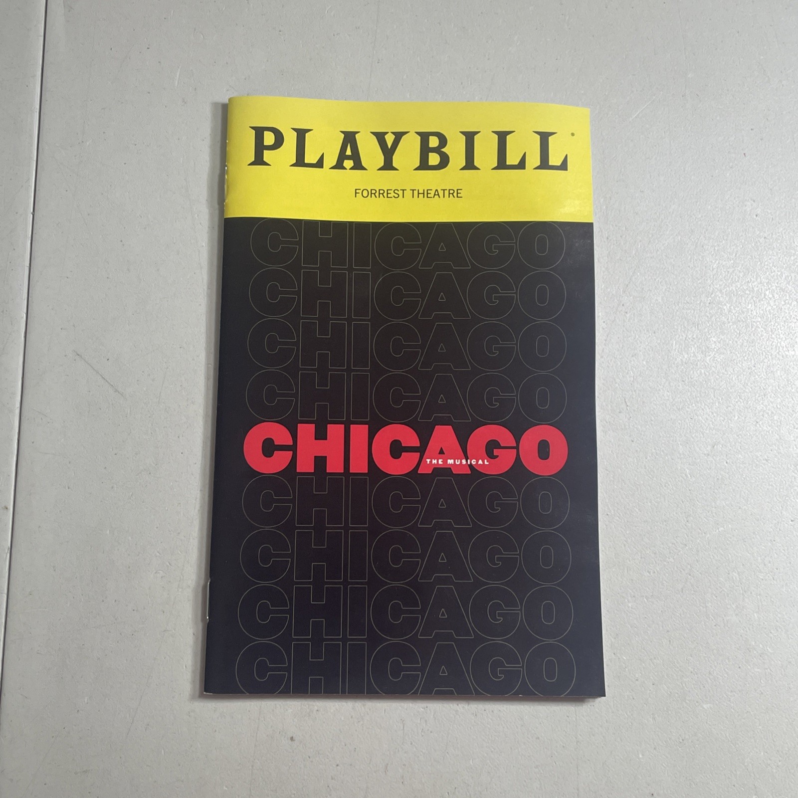 Playbill Forrest Theatre Philadelphia PA — Chicago The Musical May 2026