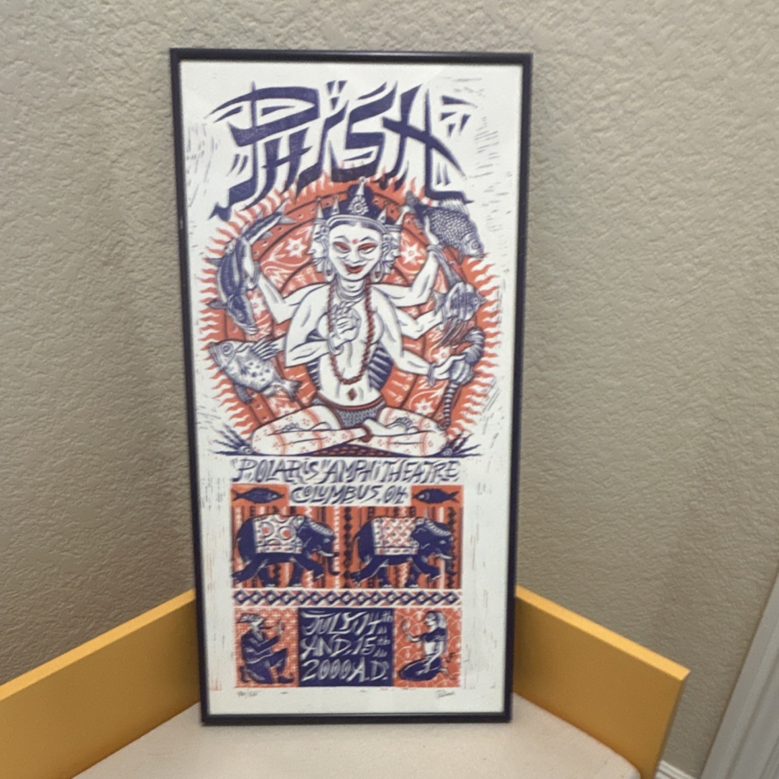 Jim pollock Phish Polaris Columbus OH Concert Poster July 14-15 2000