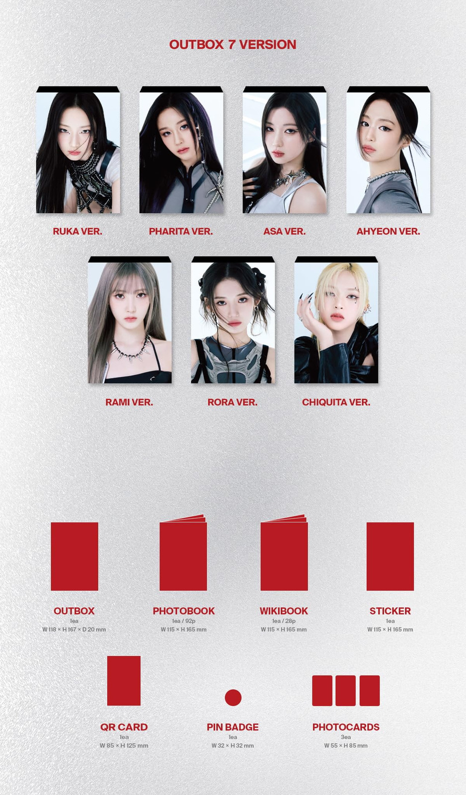 BABYMONSTER First Press Edition Set All 7 Versions KPOP Music Kit with QR Code