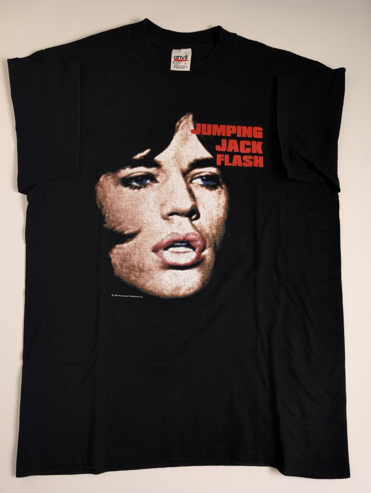 Rolling Stones 1997 Mick Jagger “Jumping Jack Flash” Vintage Shirt -…