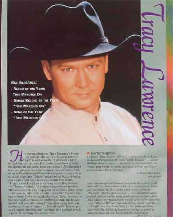 TRACY LAWRENCE Promo Industry Trade Ad – Original Country Music Advert 8.5 x 11
