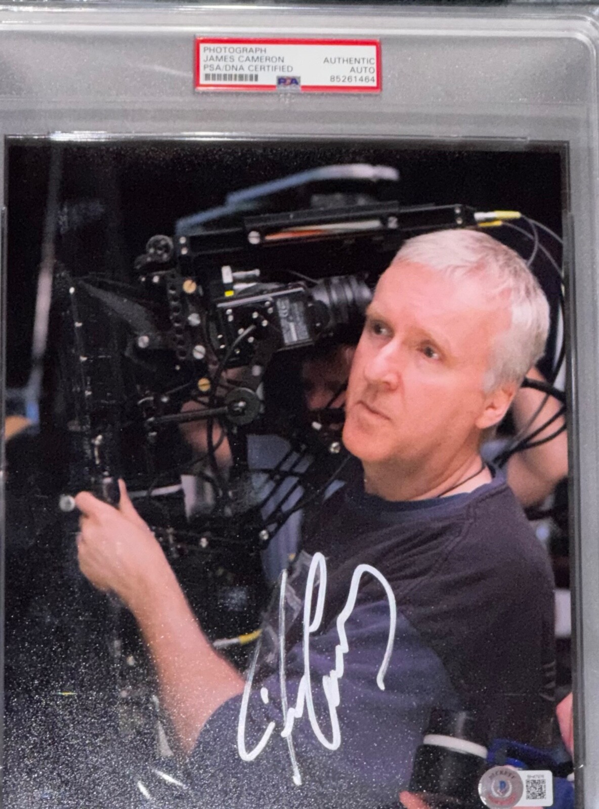 James Cameron “Director Titanic, Terminator & Aliens” Auto 8×10 Signed Photo PSA