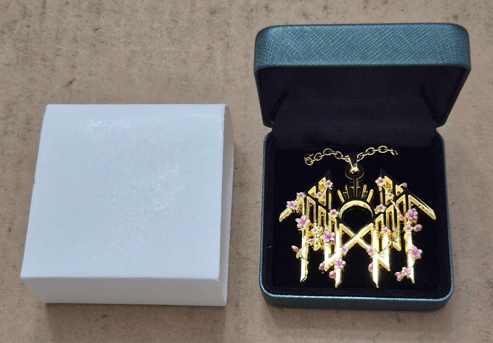 Sleep Token Cherry Blossom Pendant Necklace Chain, Box OFFICIAL Merch Lim Ed NEW