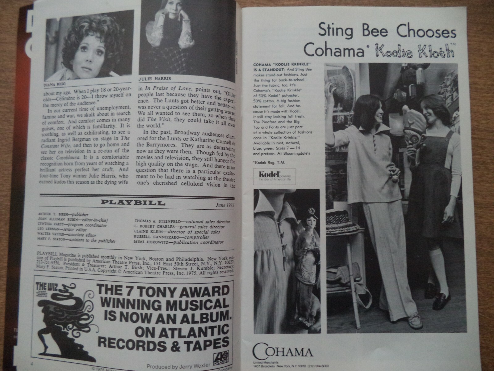 1975 “Same Time, Next Year” Autographed Signed Old Broadway Theatre Playbill L8