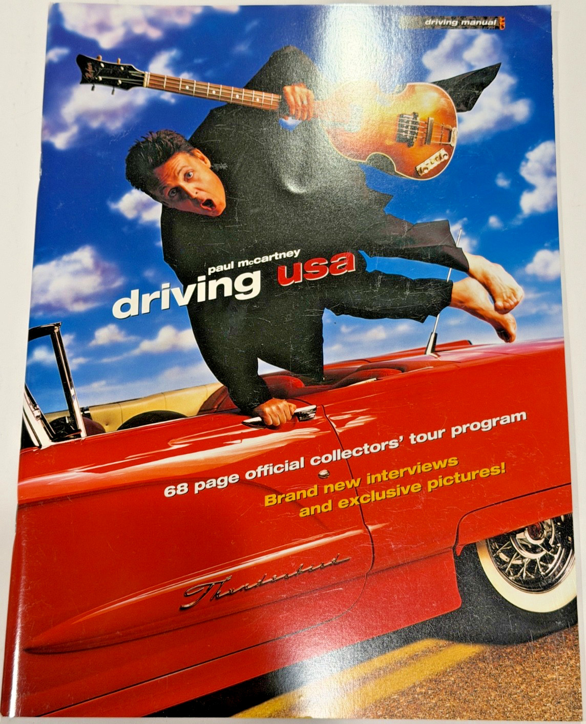 PAUL MCCARTNEY DRIVING USA 2002 NORTH AMERICAN TOUR PROGRAM