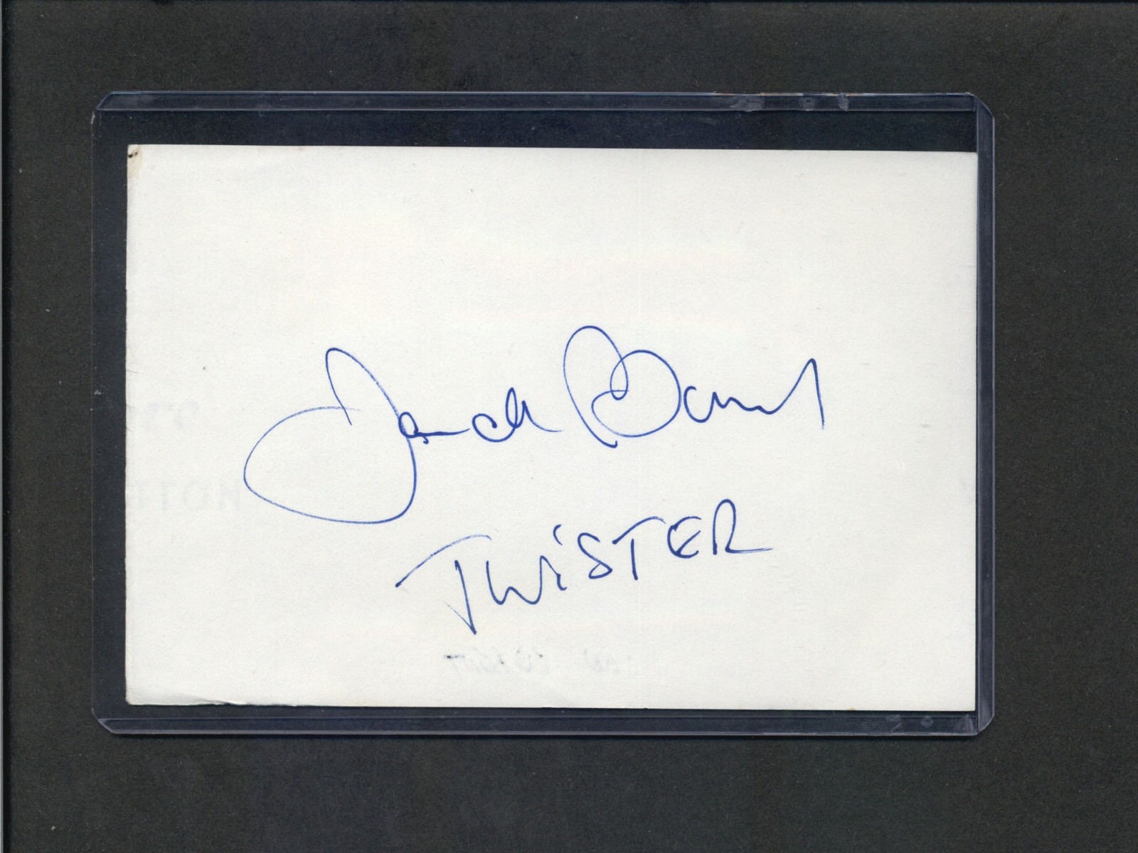 Jan de Bont – Signed Autograph Index Card – Director – Twister
