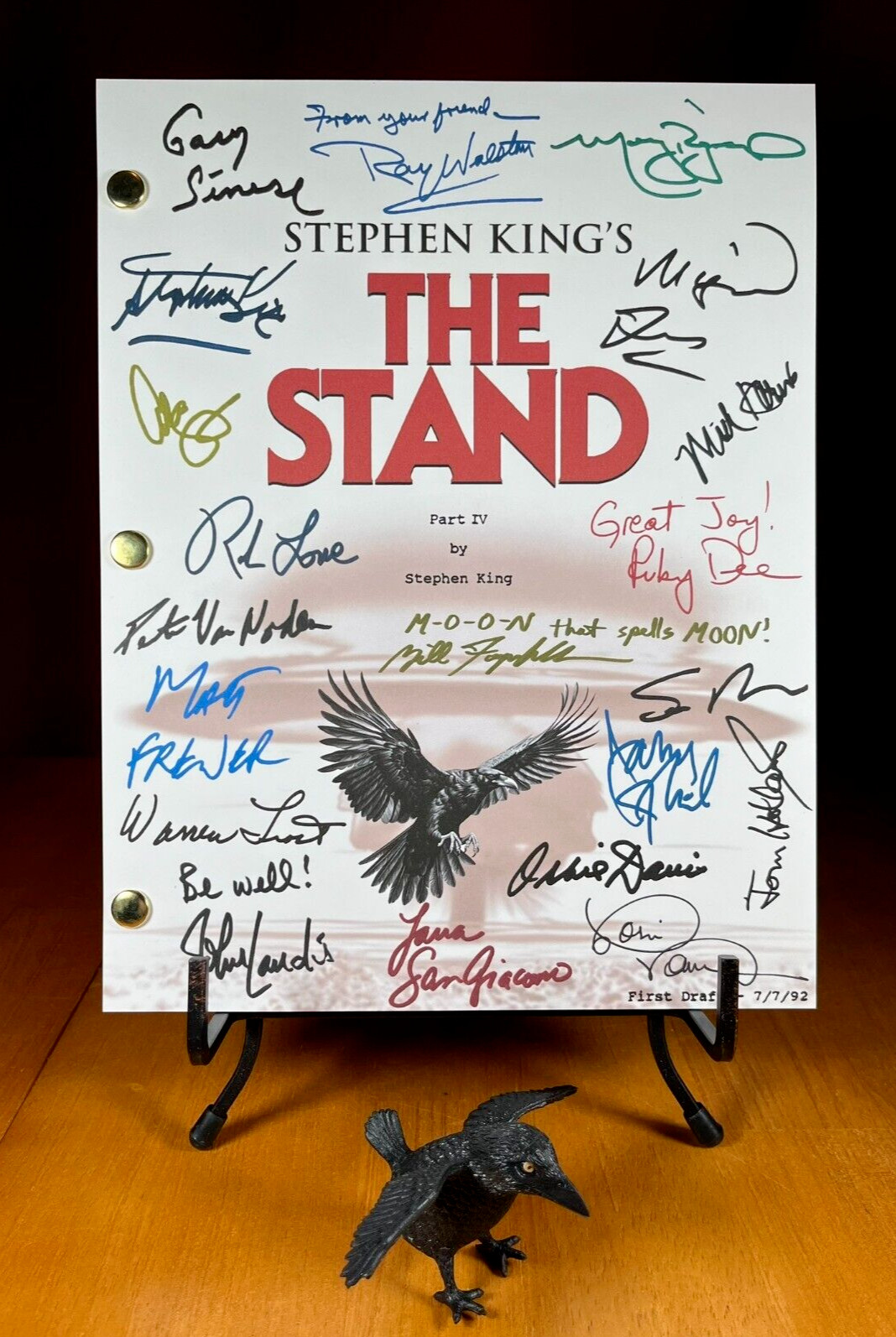 The Stand Miniseries Part 4 of 4 Script Signed- Autograph Reprints- Stephen King