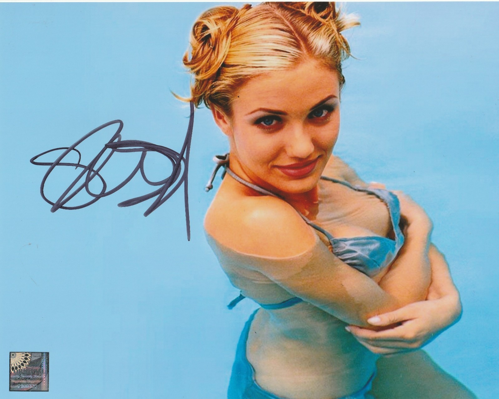Cameron Diaz/ Charlies Angels, Mary, Mask, Shrek Signed Autograph 8×10 matte COA