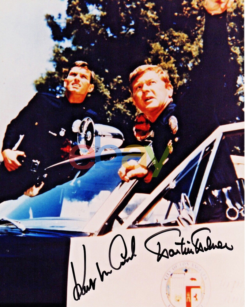 Kent McCord Martin Milner Adam 12 Autograph Signed 8×10 Photo Reprint