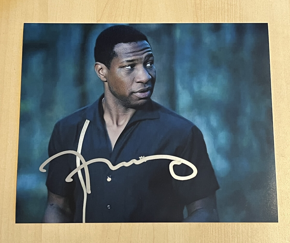 JONATHAN MAJORS HAND SIGNED 8×10 PHOTO ACTOR AUTOGRAPHED CREED 3 MOVIE COA