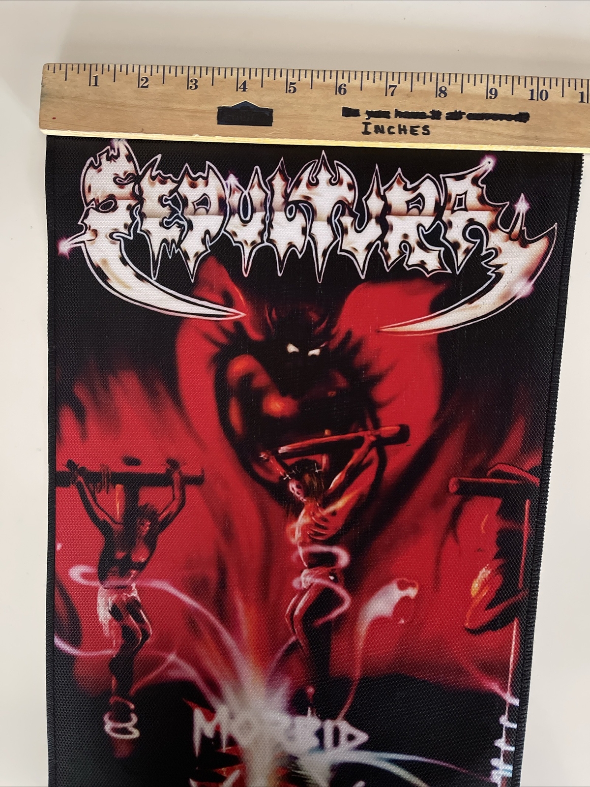 Sepultura Morbid Visions Large Back Patch: New, 14 By 11 Inches, Digital Print