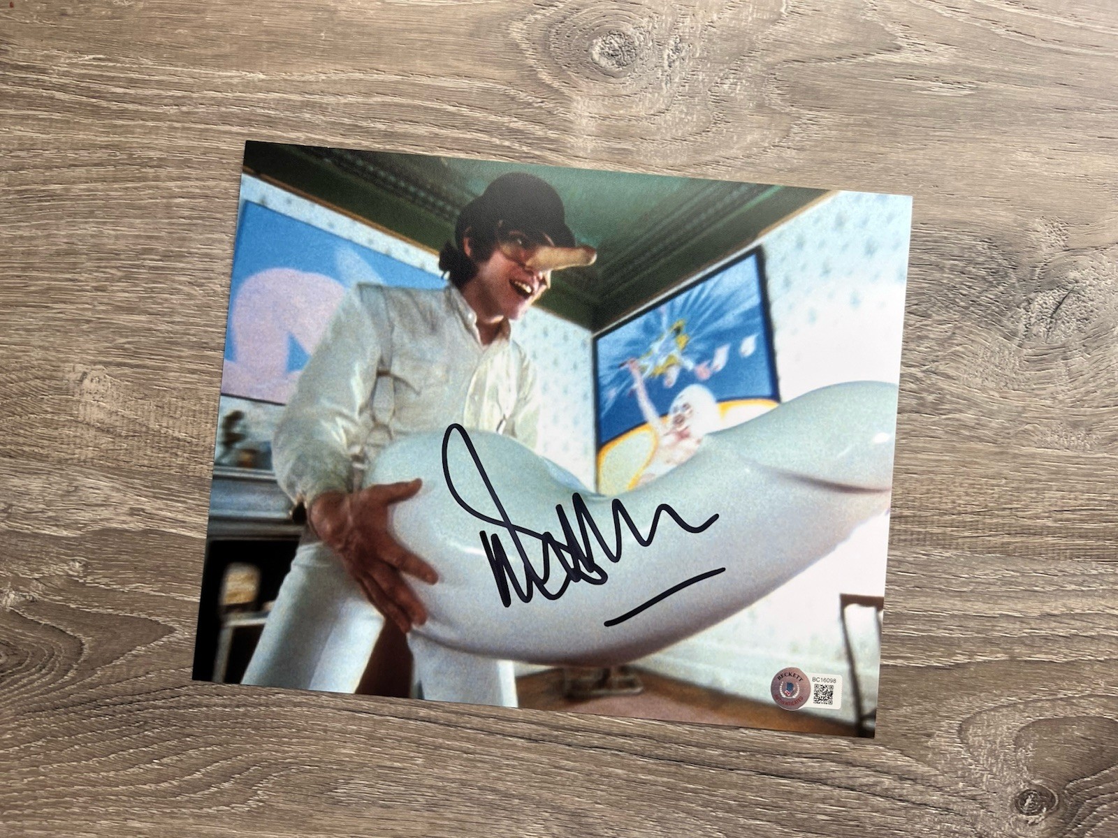 Malcolm McDowell Signed A Clockwork Orange 8×10 Photo Beckett COA Alex DeLarge