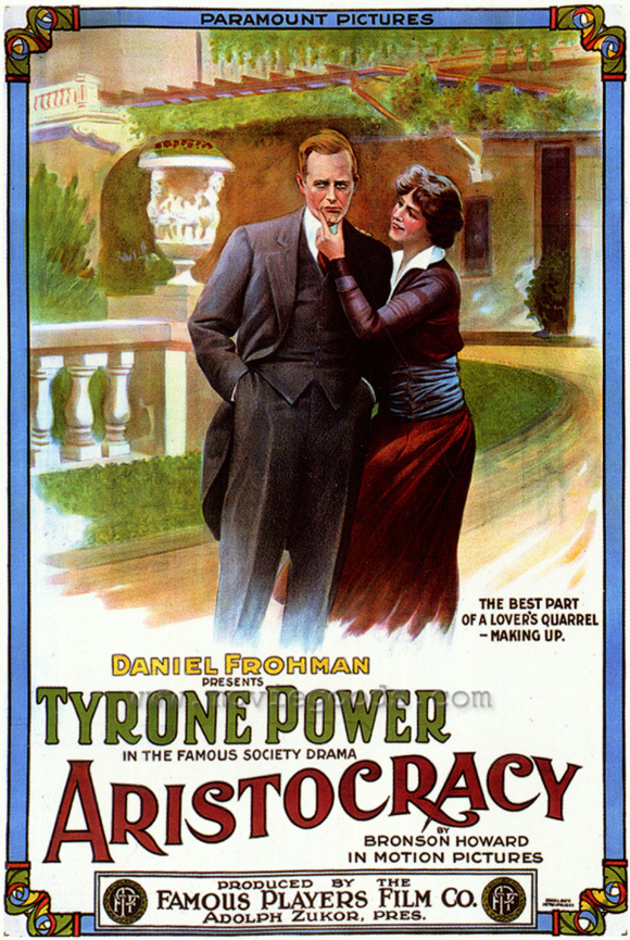 ARISTOCRACY Movie POSTER 27×40 Tyrone Power Sr. Marguerite Skirvin Edna Mayo
