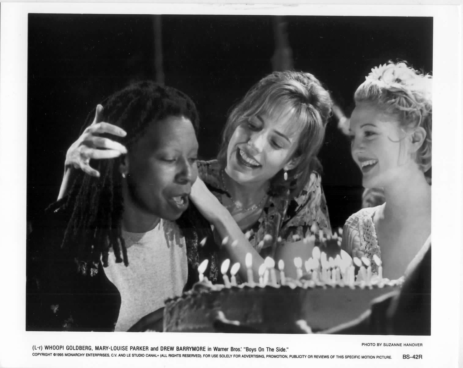 BOYS ON THE SIDE 1995 FILM B&W 8X10 PHOTO DREW BARRYMORE MARY-LOUISE PARKER