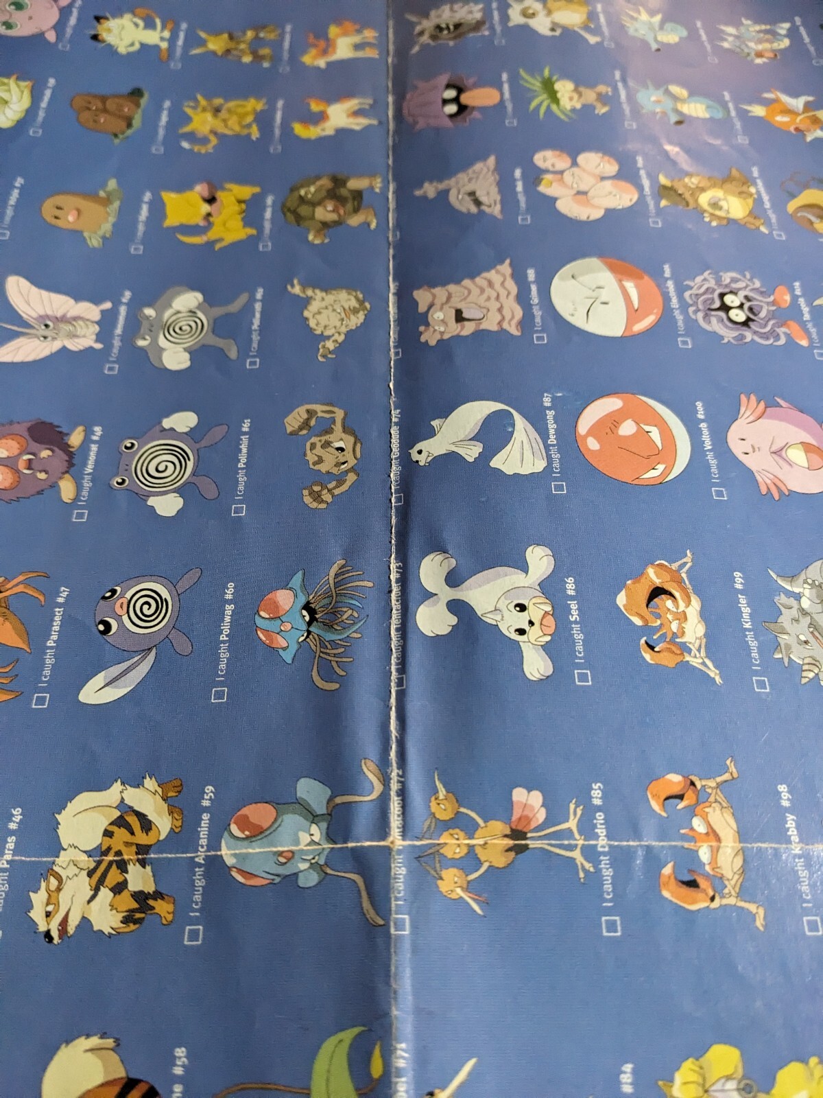 Double-Sided Pokemon Pikachu Poster Electronic Gaming Monthly Vintage 1999