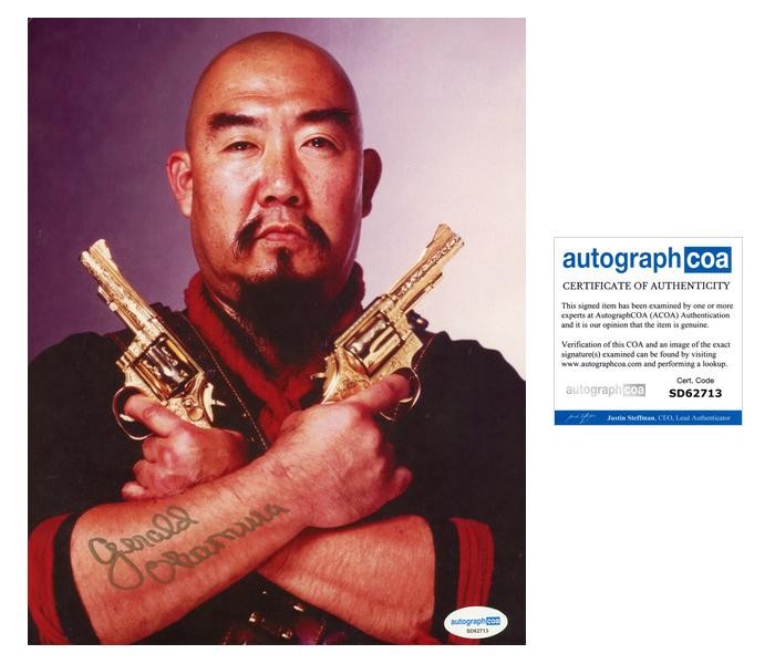 Gerald Okamura “Big Trouble in Little China” AUTOGRAPH Signed 8×10 Photo E ACOA