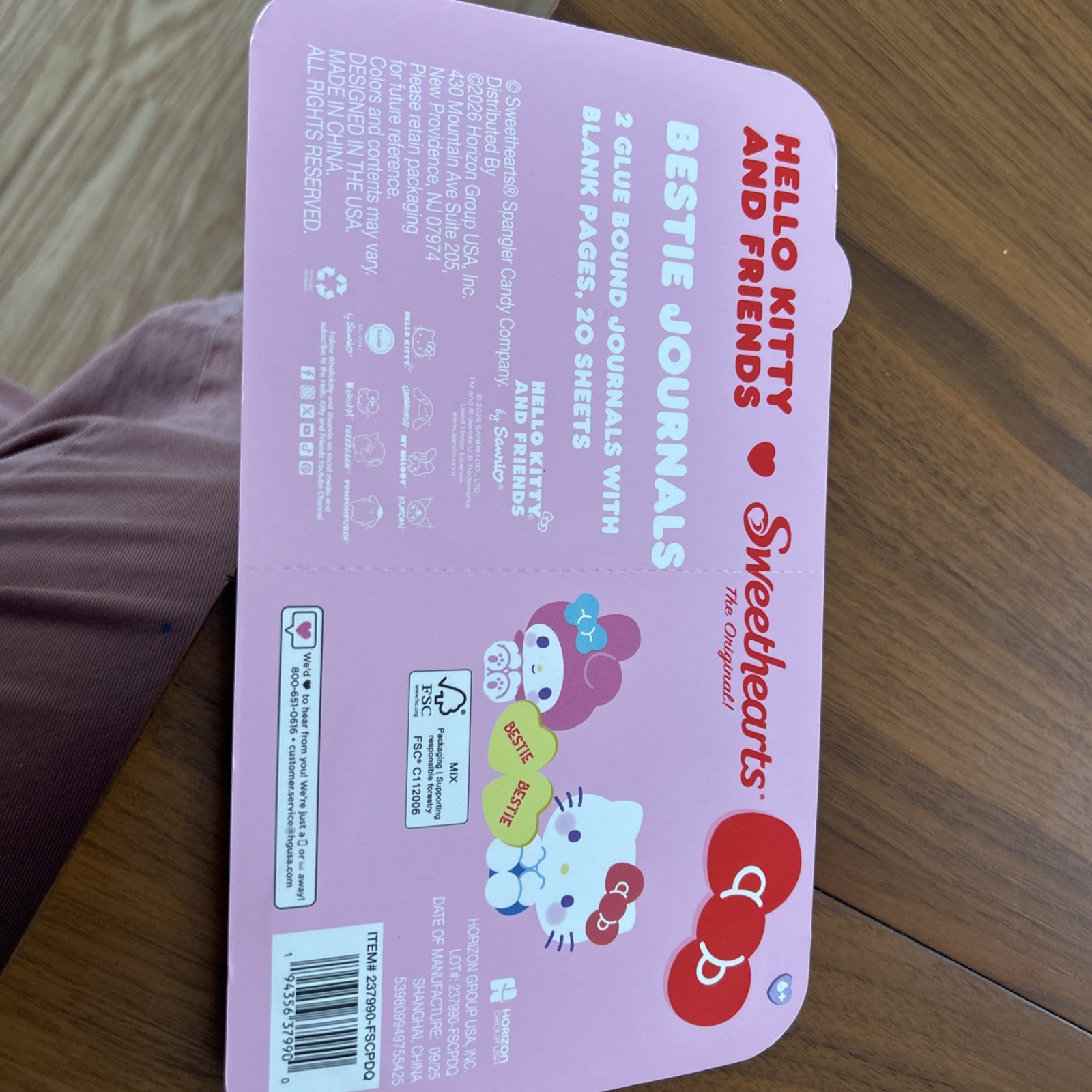 [US seller] Hello Kitty Sweethearts Bestie Journals 2 pcs set