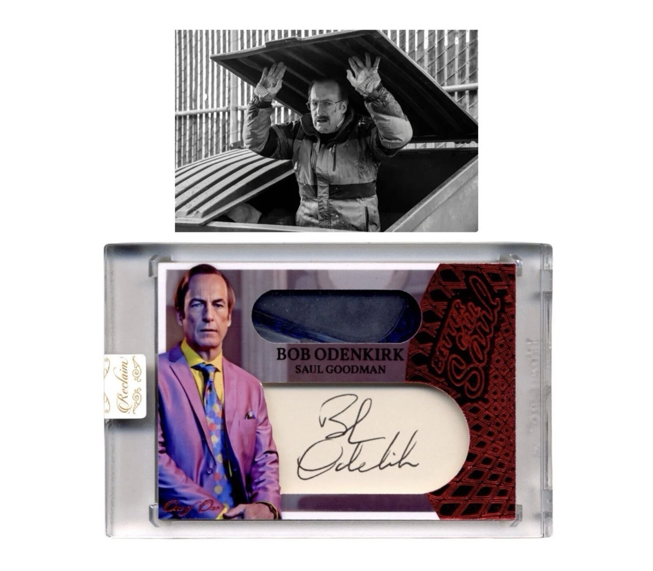Bob Odenkirk Signed Screen-Worn Shoe Card By Reclaim from Better Call Saul! Auto