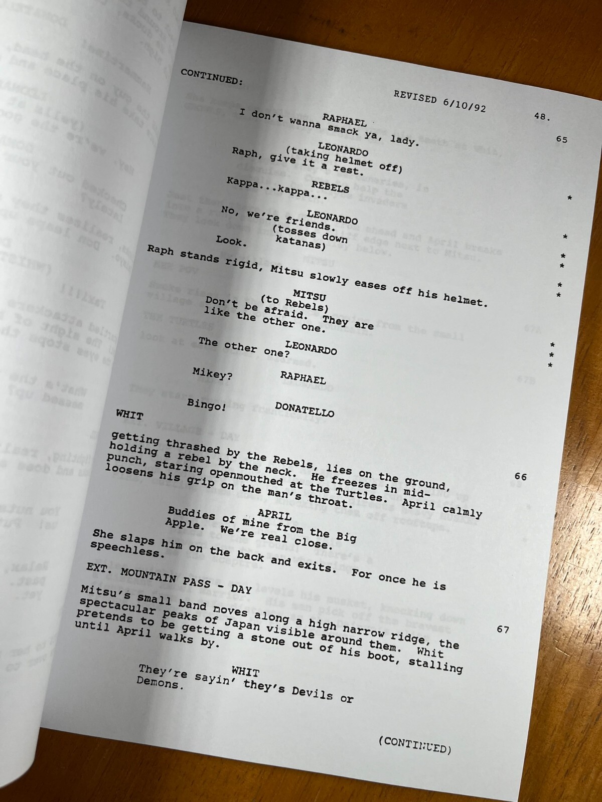 Teenage Mutant Ninja Turtles Trilogy Scripts Signed- Autograph Reprints- TMNT
