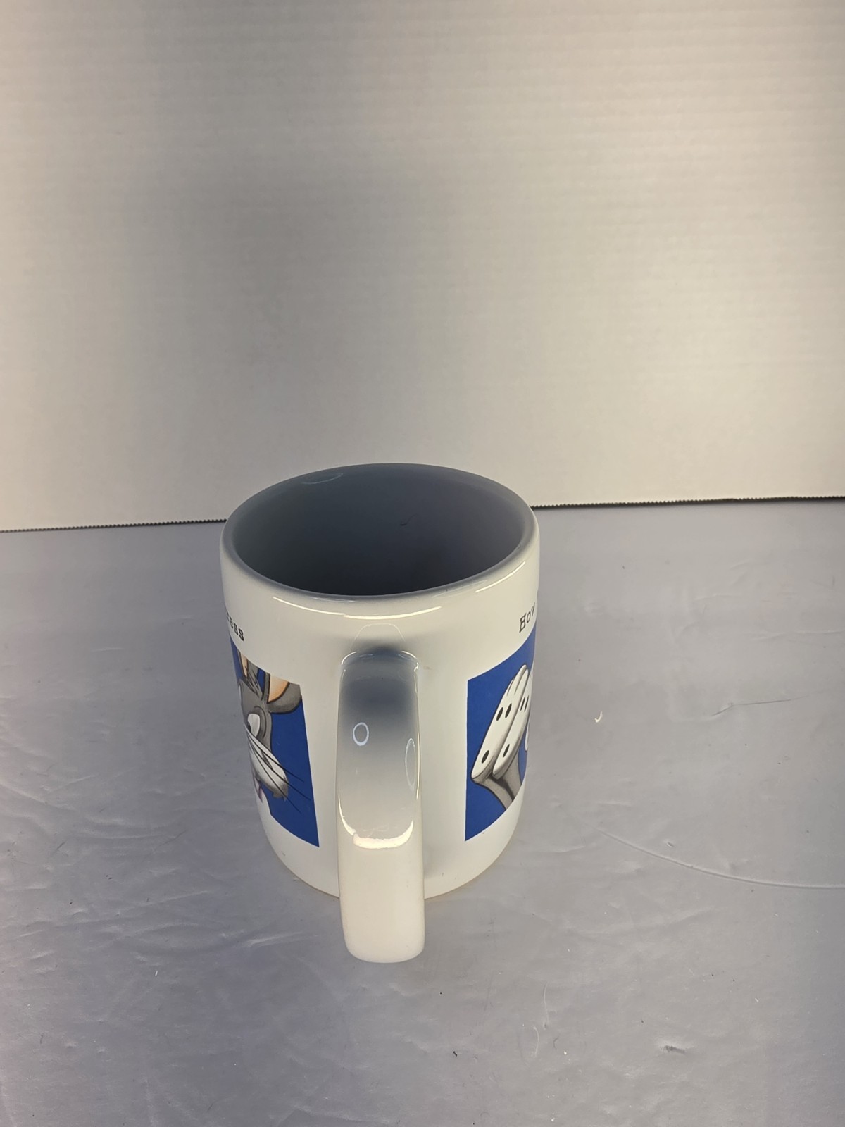 Vintage 1999 Warner Bros Studio Store Bugs Bunny How Meetings Progress Mug