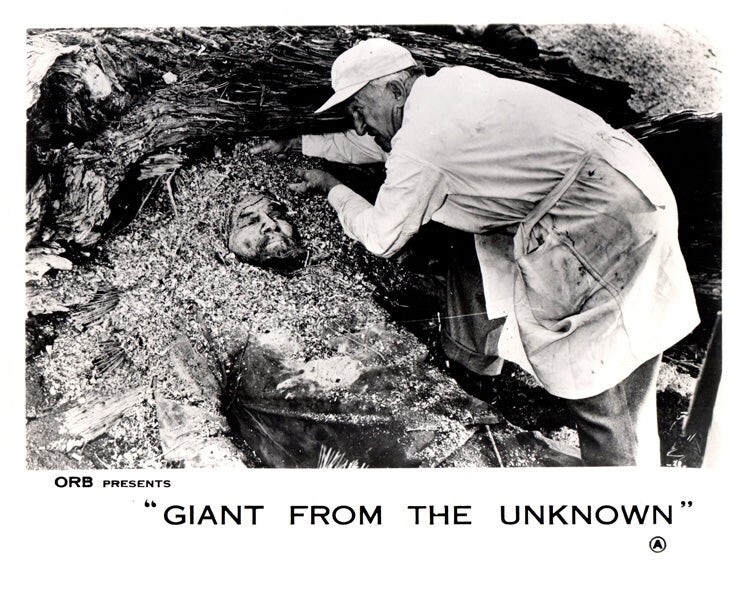 Giant from the Unknown Original Lobby Card Buddy Baer Spanish Conqueror Horror