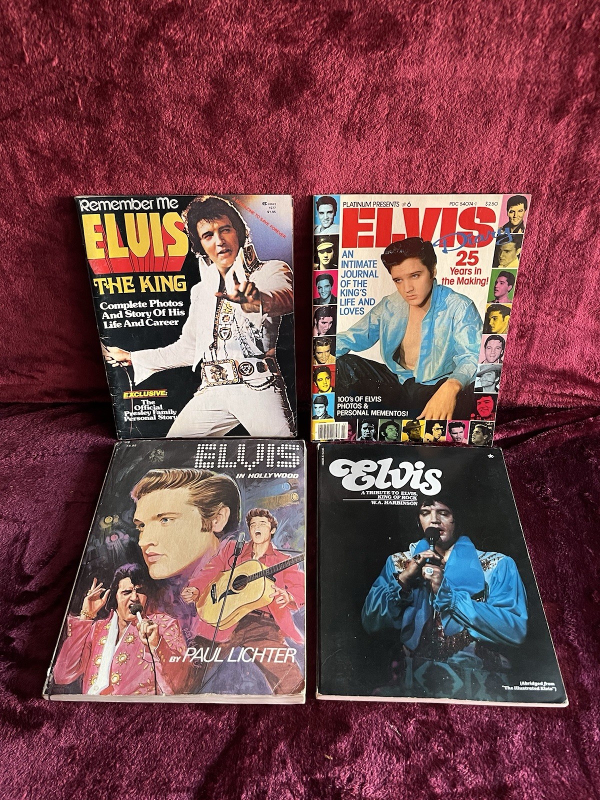 Elvis Presley Books Magazines Cards Poster And Literature Collection Dated 1970s