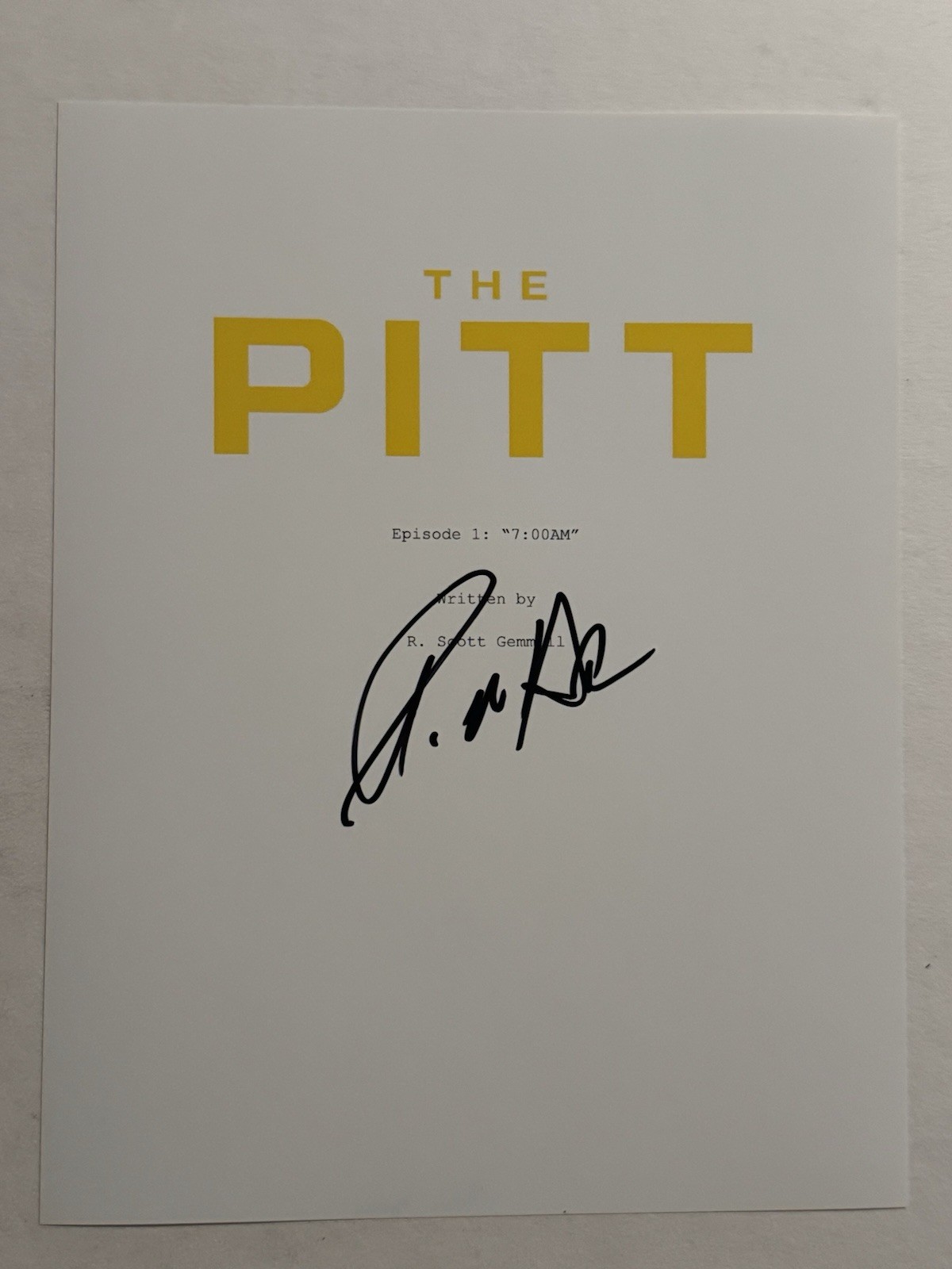 SHAWN HATOSY SIGNED SCRIPT COVER ACTOR AUTOGRAPHED THE PITT SHOW STAR COA