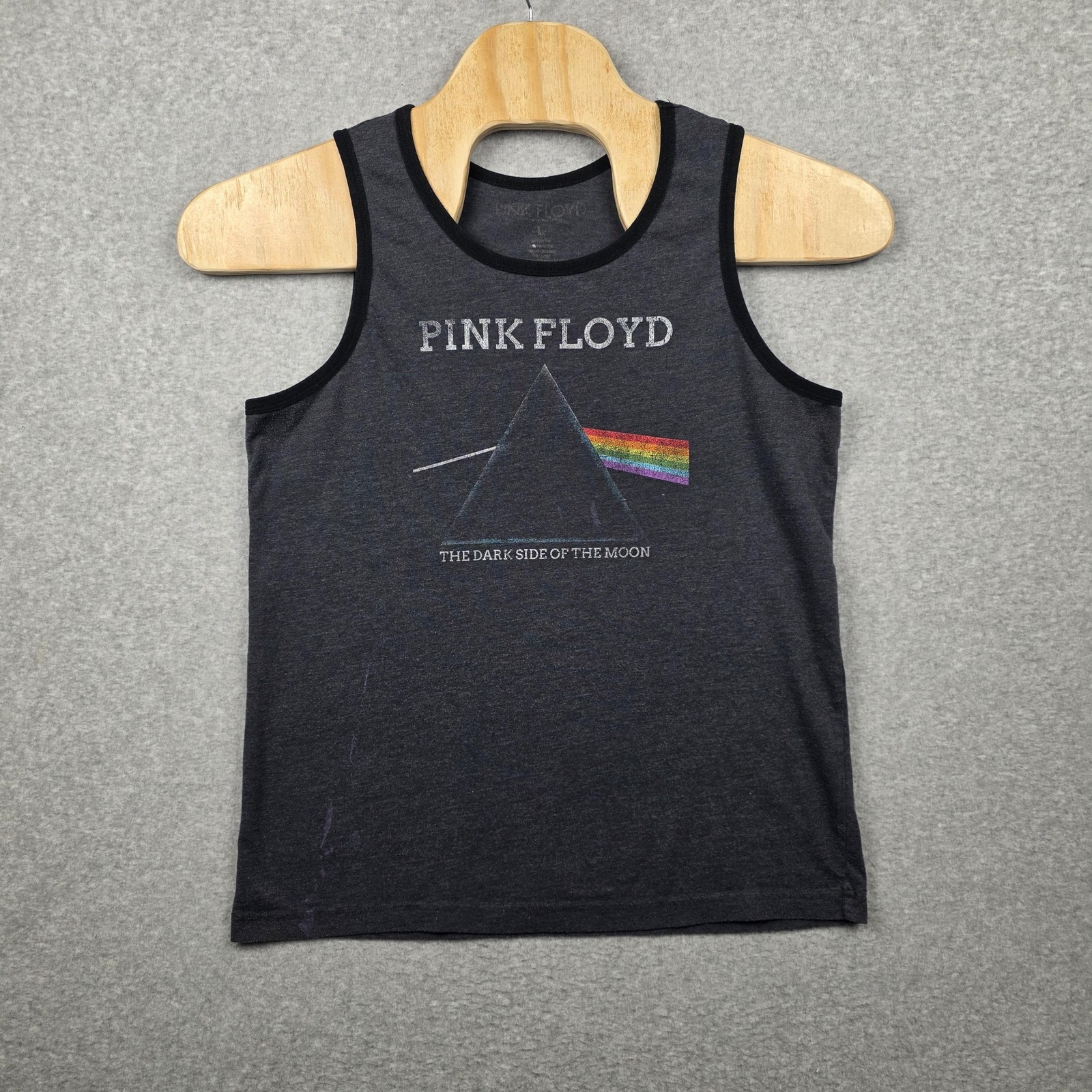 Pink Floyd Tank Top Size Large Gray Dark Side Of The Moon Album Graphic