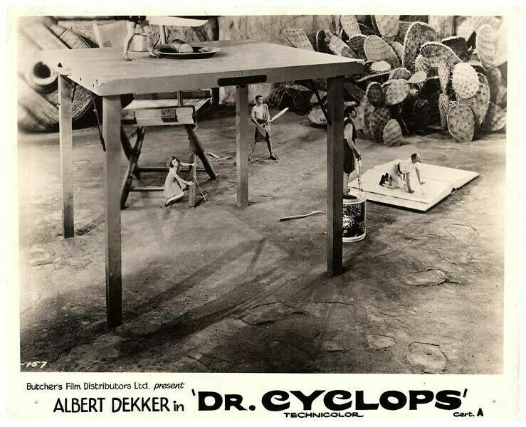 Dr. Cyclops Original Lobby Card Janice Logan Thomas Coley in classic Sci-Fi