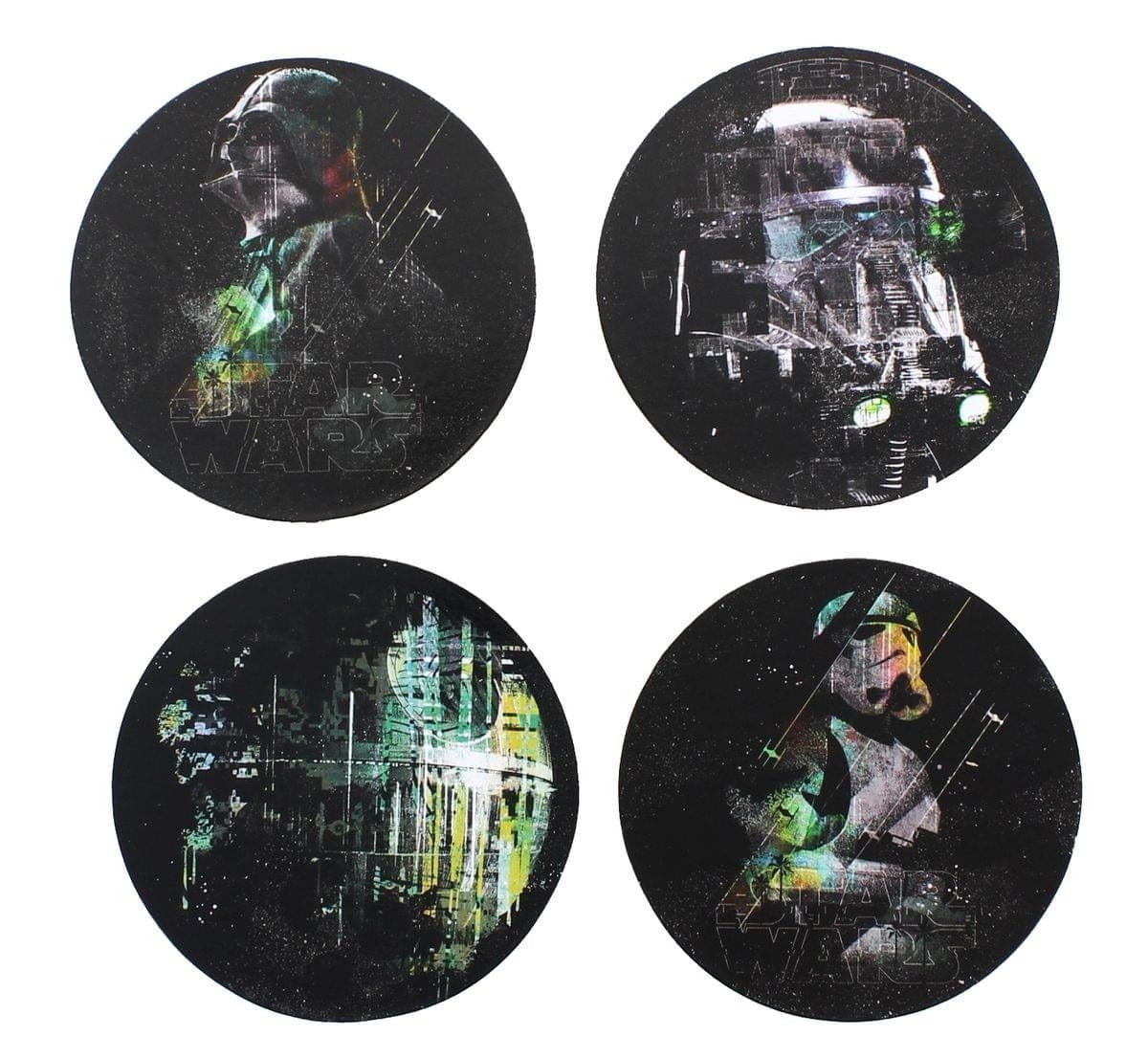 Star Wars Rogue One Coasters 4pc Set Surreal Entertainment Stormtrooper New 2018