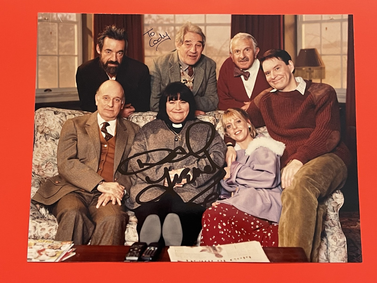 AUTOGRAPH DAWN FRENCH VICAR OF DIBLEY SIGNED PHOTO