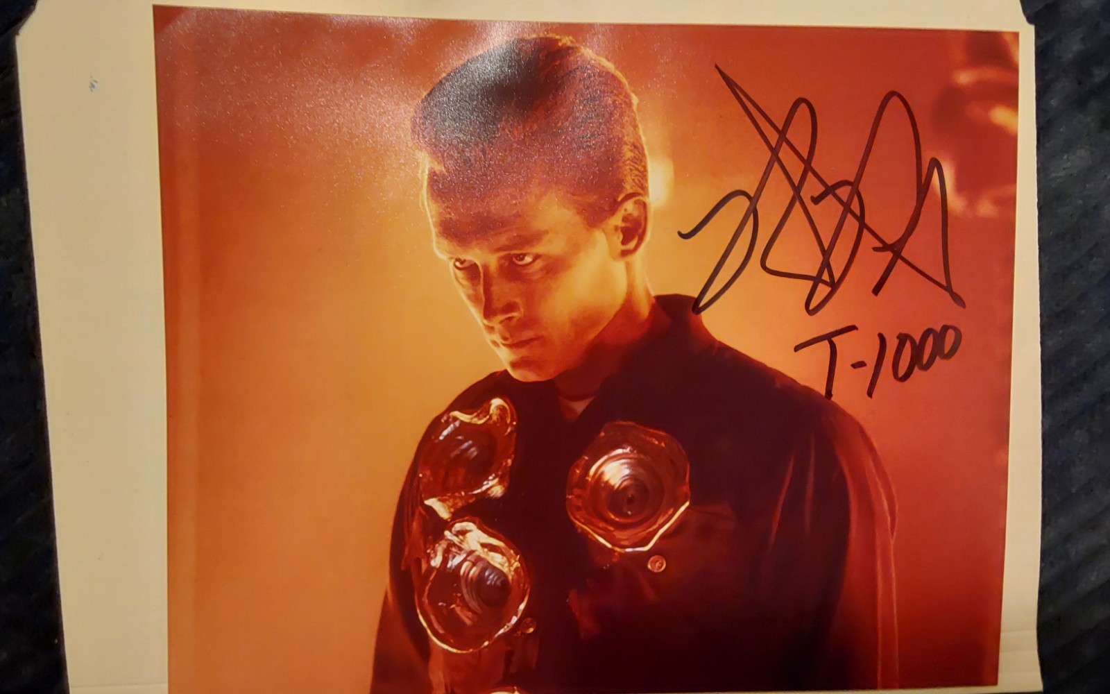 ROBERT PATRICK TERMINATOR 2 SIGNED 10X8 COLOR PHOTO AUTOGRAPH T-1000